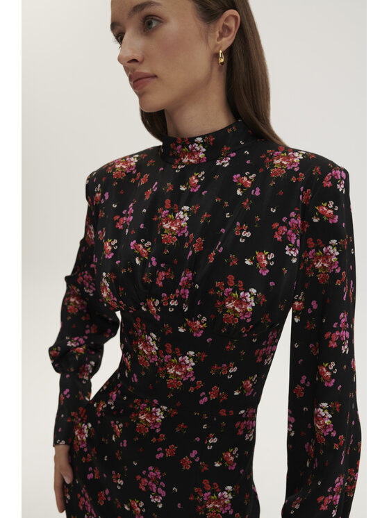 La Mania La Mania Vestito da giorno OPHELIE Nero Classic Fit