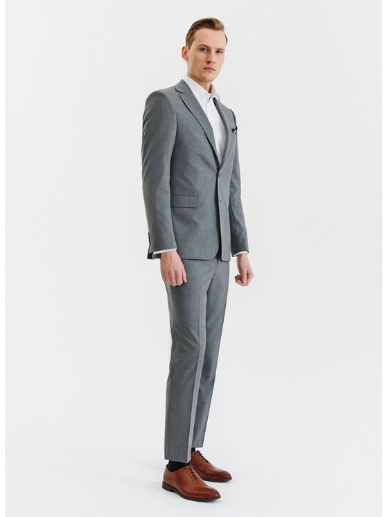 Pako Lorente Pako Lorente Garnitur P23SF-4G-005 Szary Slim Fit