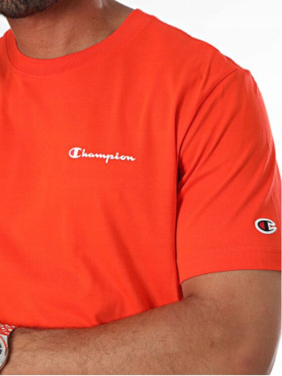 Champion Champion T-Shirt 220264-OS014 Pomarańczowy Standard Fit