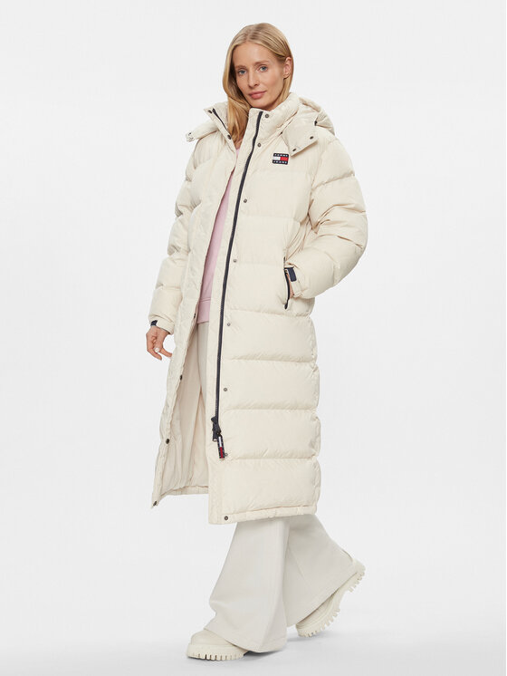 Tommy Jeans Tommy Jeans Пухено яке Alaska DW0DW14287 Екрю Regular Fit