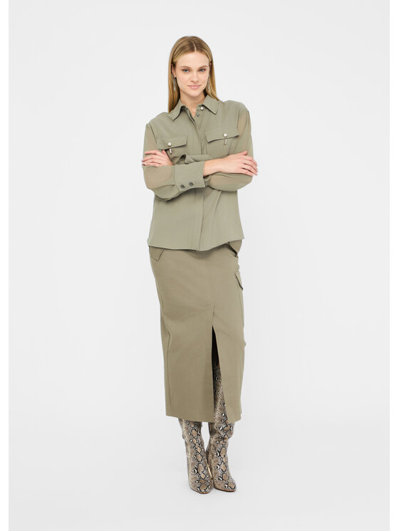 Liu Jo Liu Jo Camicia CF5221T011AX0707 Verde Regular Fit