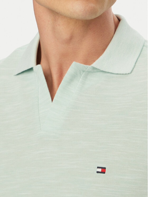 Tommy Hilfiger Tommy Hilfiger Polokošile Textured Oxford Pique MW0MW38482 Světle zelená Regular Fit