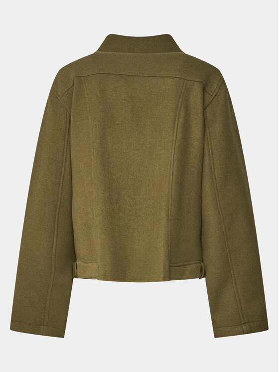 Vero Moda Curve Vero Moda Curve Μπουφάν από απομίμηση δέρματος 10299830 Καφέ Regular Fit