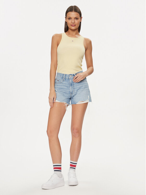 Tommy Jeans Tommy Jeans Džínsové šortky DW0DW17641 Modrá Slim Fit