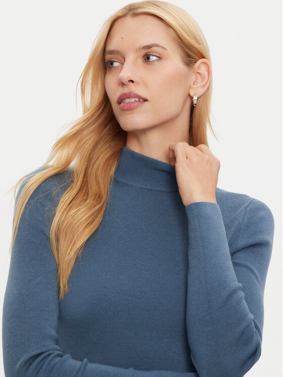 MICHAEL Michael Kors MICHAEL Michael Kors Rochie tricotată MF482Q14VR Albastru Slim Fit
