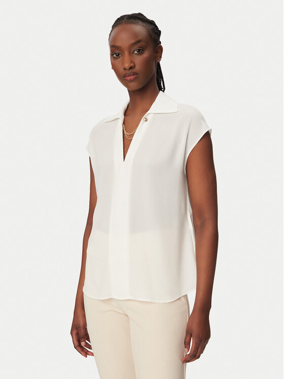 Rinascimento Rinascimento Blūze CFC0020253002 Balts Regular Fit