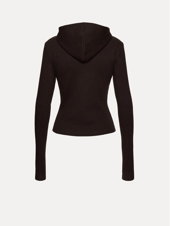La Mania La Mania Bluza MANDY Brązowy ciemny Basic Fit