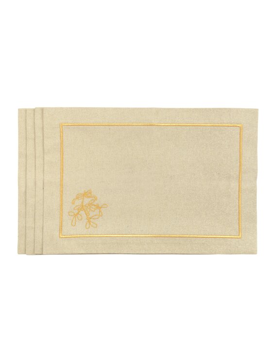 Roseberry Home Roseberry Home Podkładka na stół Mistletoe Goldenline Złoty