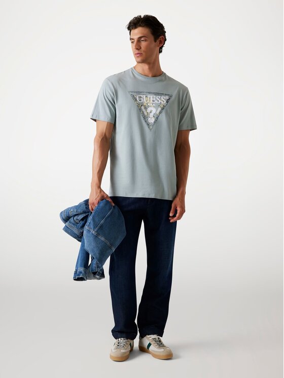 Guess Guess T-Shirt 176971 Szary Classic Fit