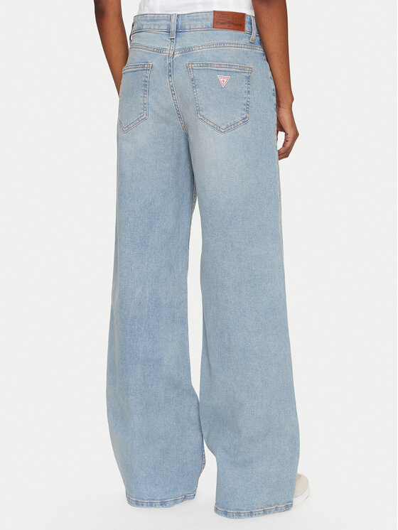 Guess Jeans Guess Jeans Traperice W4BA0Y D5CCA Plava Wide Leg