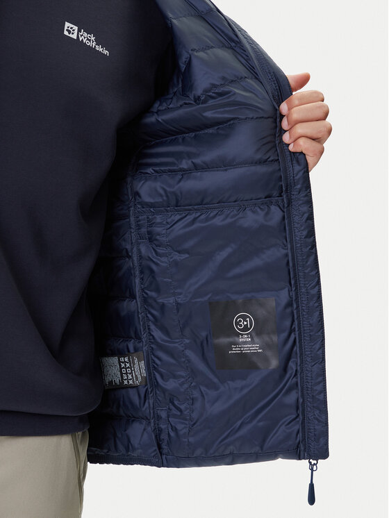 Jack Wolfskin Jack Wolfskin Gilet Pilvi 1207711 Blu scuro Regular Fit