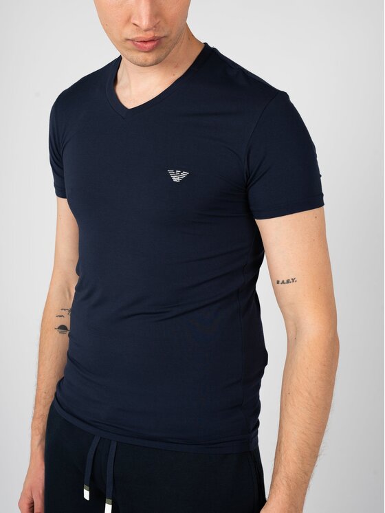 Emporio Armani Emporio Armani T-Shirt 112010 4F511 Tmavomodrá Slim Fit