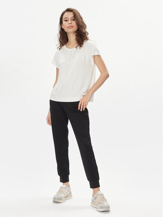 Liu Jo Liu Jo T-krekls TA4194 JS360 Écru Regular Fit