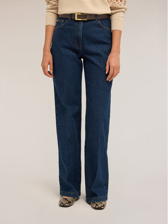 Motivi Motivi Jeansy P572Q004037N034 Niebieski Baggy Fit