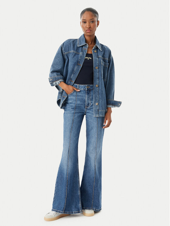 Guess Jeans Guess Jeans Jeans W6RA0R D6334 Blau Wide Leg