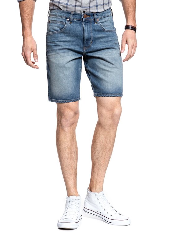 Wrangler Wrangler Pantaloncini di jeans REGULAR SHORTS Blu Regular Fit