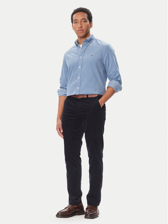 Tommy Hilfiger Tommy Hilfiger Camicia Solid  MW0MW40486 Blu Regular Fit