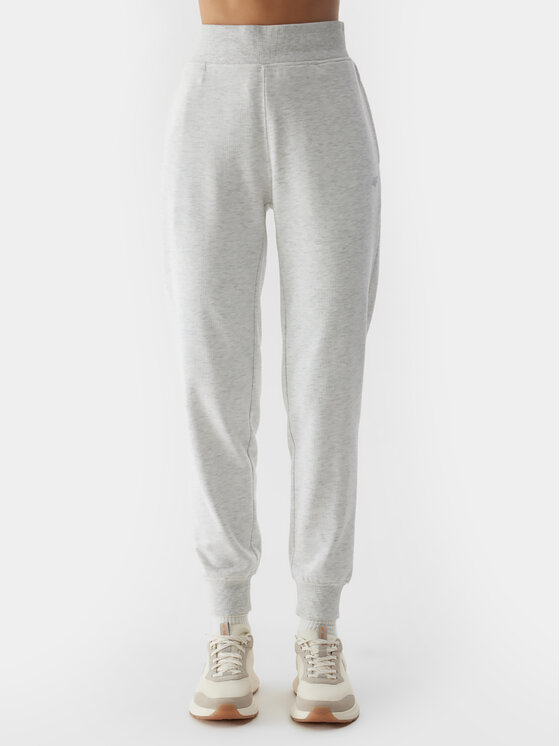4F 4F Долнище анцуг 4FWSS24TTROF606 Сив Regular Fit