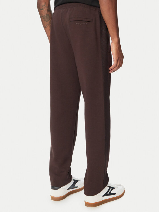 KARL LAGERFELD KARL LAGERFELD Spodnji del trenirke 705012 564902 Temno rjava Regular Fit