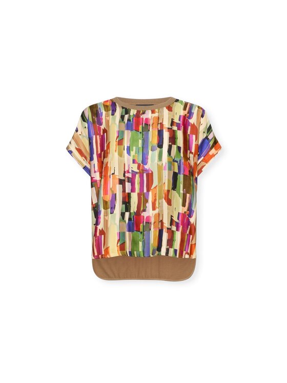 Elena Mirò Elena Mirò T-shirt G084Z000603N022 Crema Regular Fit