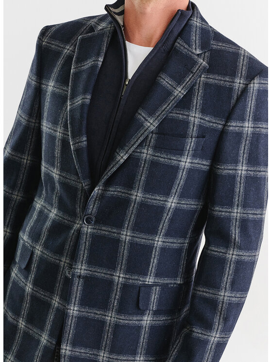 Pako Lorente Pako Lorente Marynarka P23WP-3X-009 Granatowy Slim Fit