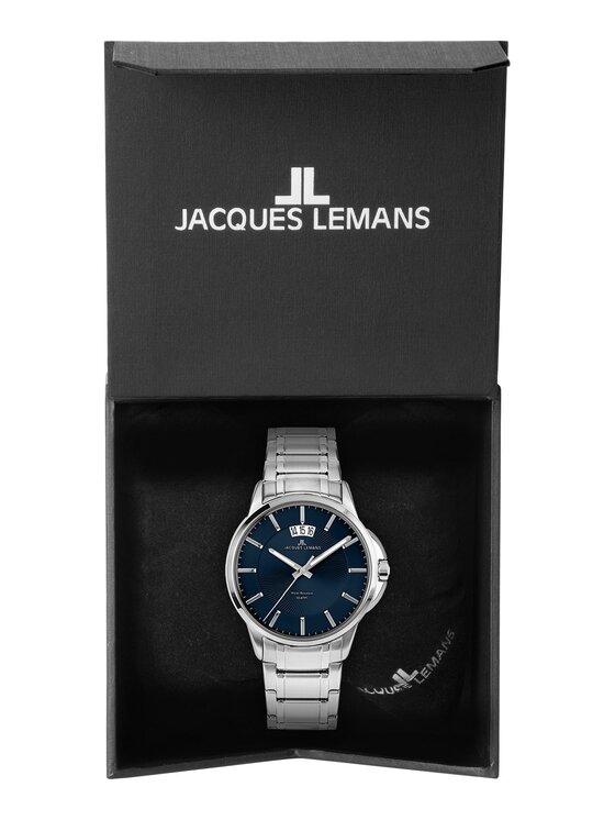 Jacques Lemans Jacques Lemans Zegarek 1-1540M Srebrny