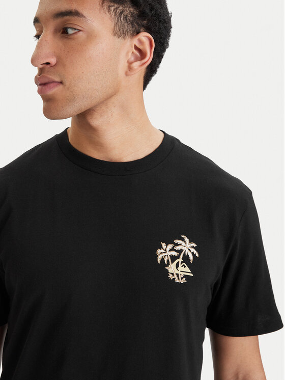 Quiksilver Quiksilver Тишърт Evo Learning From Nature EQYZT08265 Черен Regular Fit