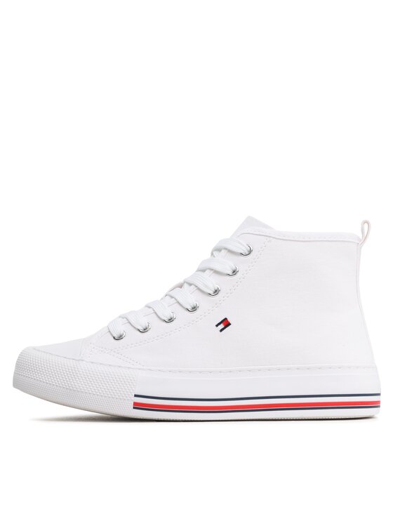 Tommy Hilfiger Tommy Hilfiger Scarpe da ginnastica High Top Lace-Up T3A9-32679-0890 S Bianco