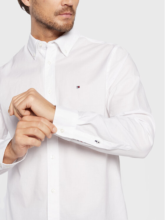 Tommy Hilfiger Tommy Hilfiger Сорочка Core Flex Poplin MW0MW25035 Білий Regular Fit