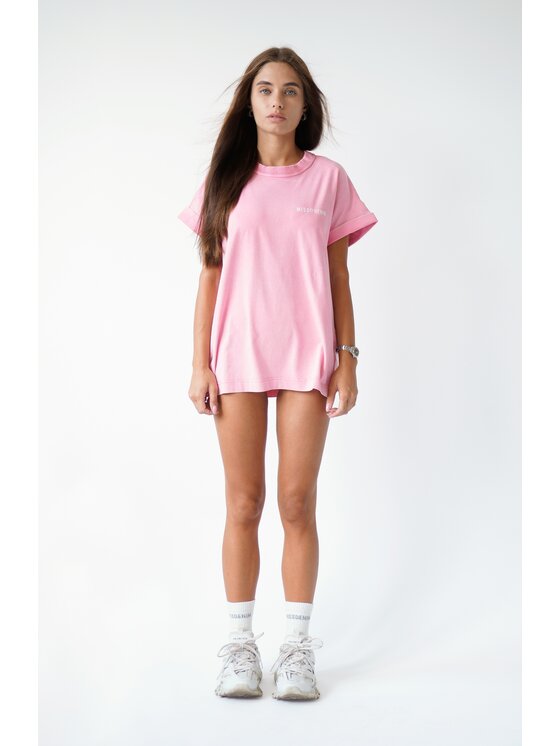 MissDenim MissDenim T-Shirt Oversize Washed Tee Różowy Oversize