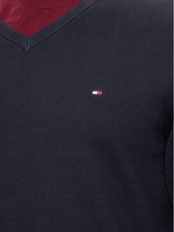 Tommy Hilfiger Tommy Hilfiger Svetr Essential MW0MW14745 Tmavomodrá Regular Fit