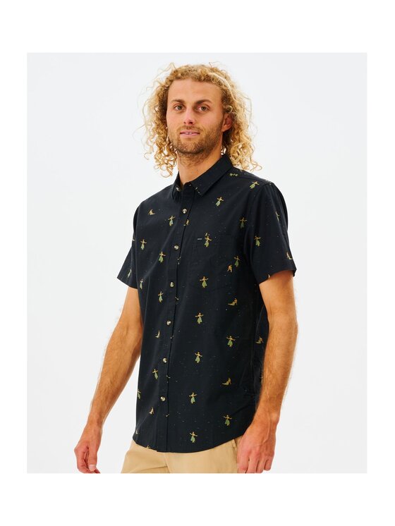 Rip Curl Rip Curl Koszula Hula Breach S/S Shirt Czarny Standard Fit
