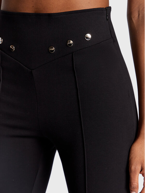 Pantaloni di tessuto TF2037 J6182 Nero Slim Fit