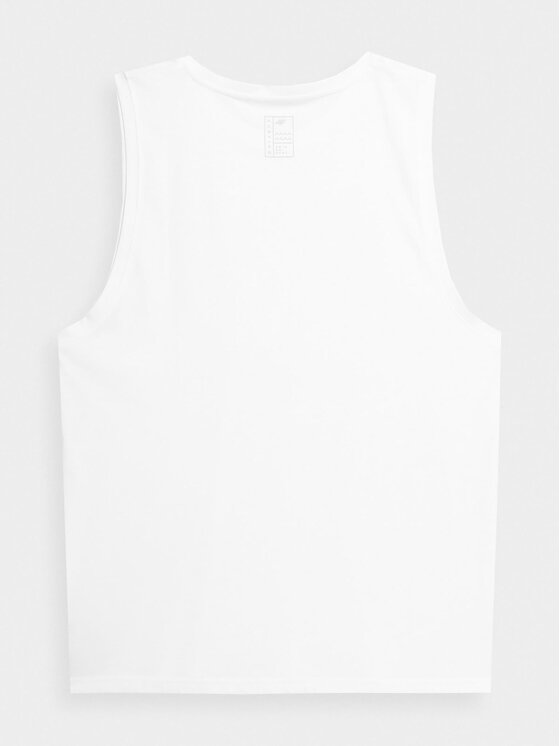 4F 4F Tank top 4FSS23TTSHM368 Λευκό Regular Fit