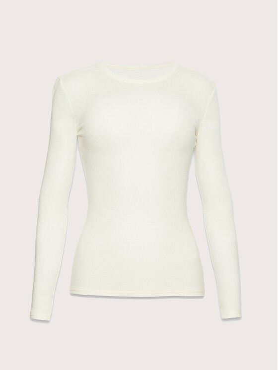La Mania La Mania Longsleeve ELEA Écru Classic Fit