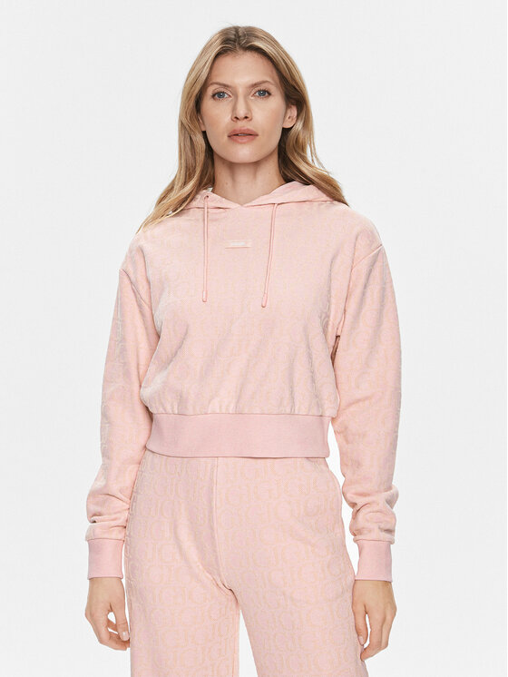 Női Pulóver Guess, Méret: XL, Rózsaszín, Gj Logo V4RQ14 KC2W0
