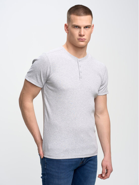 BIG STAR BIG STAR T-Shirt basicag_901 Szary Basic Fit