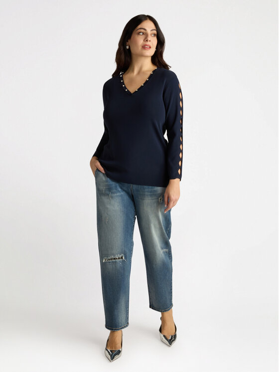 Fiorella Rubino Fiorella Rubino Cardigan M476L007841N034 Blu Regular Fit