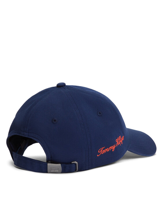 Tommy Hilfiger Tommy Hilfiger Kapa s šiltom Logo Embroidery Baseball Cap AM0AM14120 Mornarsko modra