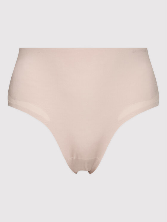 Chantelle Chantelle Klasične spodnje hlačke z visokim pasom Pure Light C10M80 Bež
