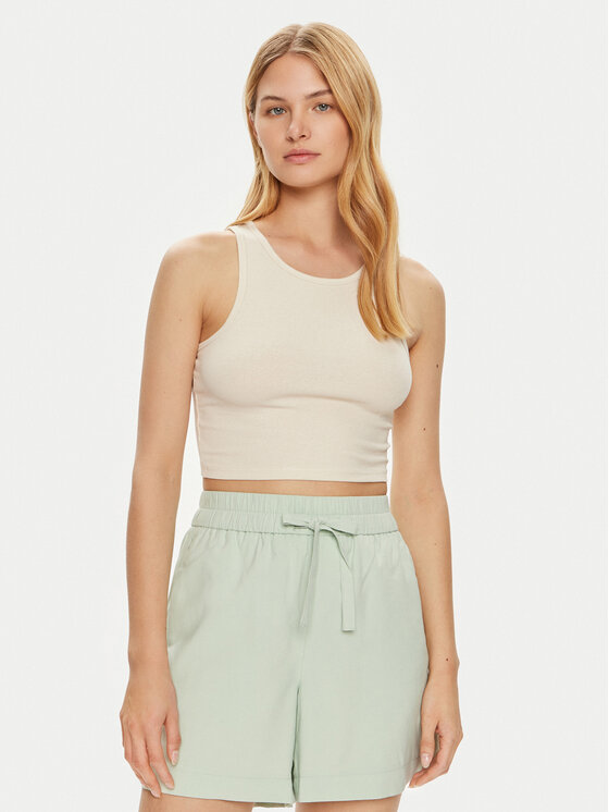 JDY JDY Top Sofia 15275093 Ekrüüvärv Cropped Fit