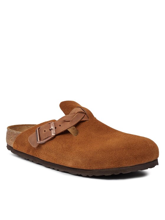 Birkenstock Birkenstock Παντόφλες Boston Braided 1026713 Καφέ