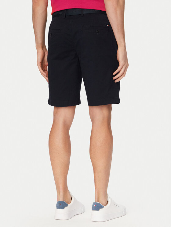 Tommy Hilfiger Tommy Hilfiger Kratke hlače Denton MW0MW42349 Tamnoplava Slim Fit
