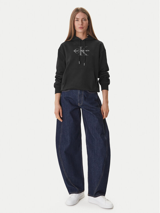 Calvin Klein Calvin Klein Mikina LV047E221G Černá Regular Fit
