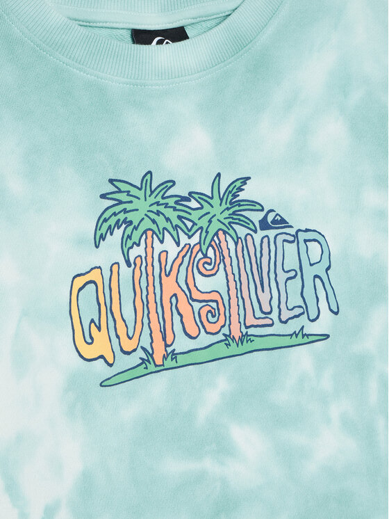 Quiksilver Quiksilver Majica dugih rukava Tie Dye EQKFT03398 Svijetloplava Comfort Fit
