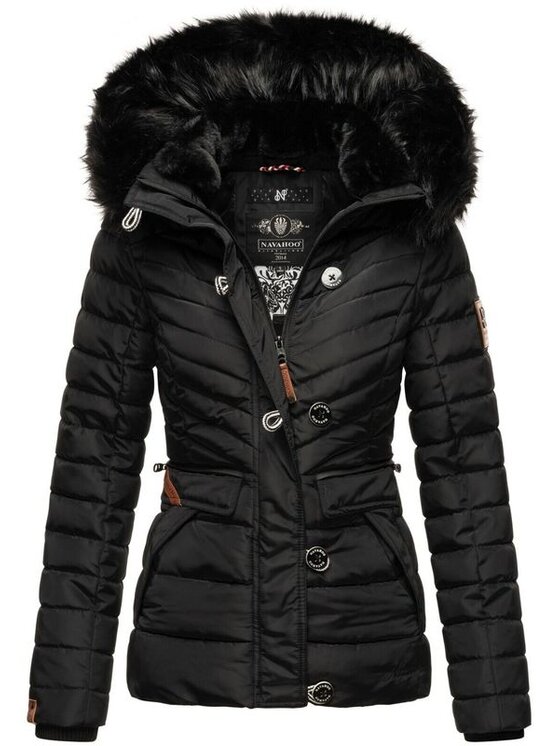Navahoo Navahoo Kurtka zimowa Wisteriaa Czarny Casual Fit