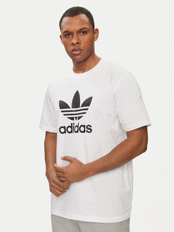 adidas T shirt adicolor Trefoil IV5353 Bianco Regular Fit Modivo