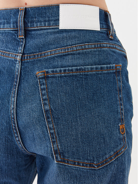 PINKO Pinko Jeansy Wanda 101733 A141 Granatowy Wide Leg