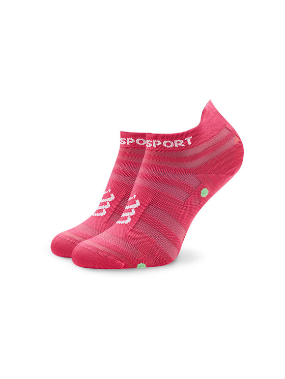 Compressport Șosete Medii Unisex Pro Racing Socks v4.0 Ultralight Run Low XU00051B Roz