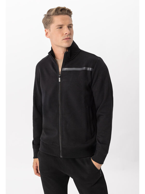 Volcano Volcano Bluza B-LUNOS Czarny Regular Fit